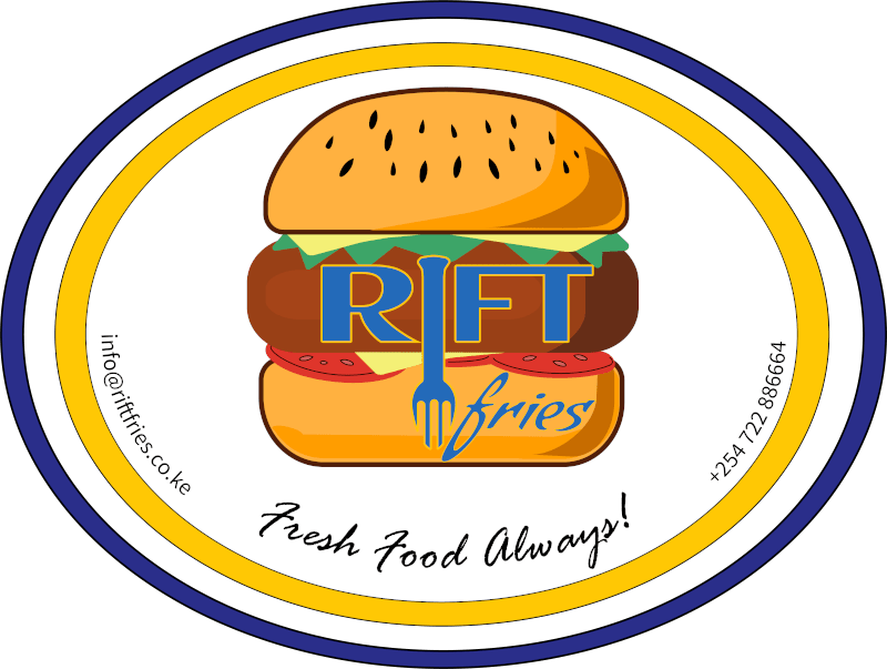 rift fries restaurant logo primary